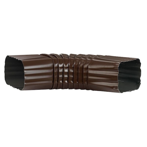 Amerimax Home Products Amerimax 2 in. H X 3 in. W X 9 in. L Brown Aluminum B Downspout Elbow 2526519 - main
